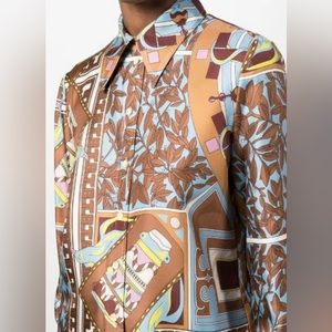 Tory Burch graphic silk shirt